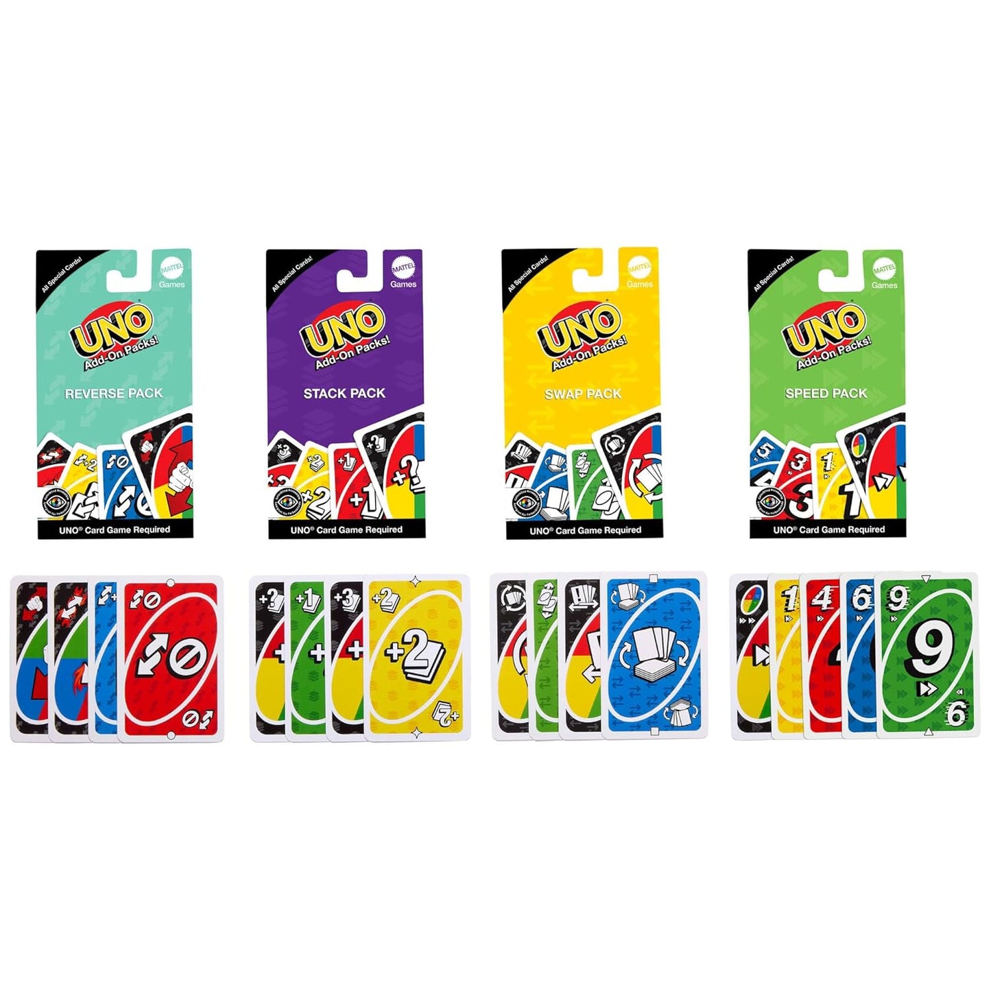 UNO Card Game Complementary Packs for Kids 7 and Up