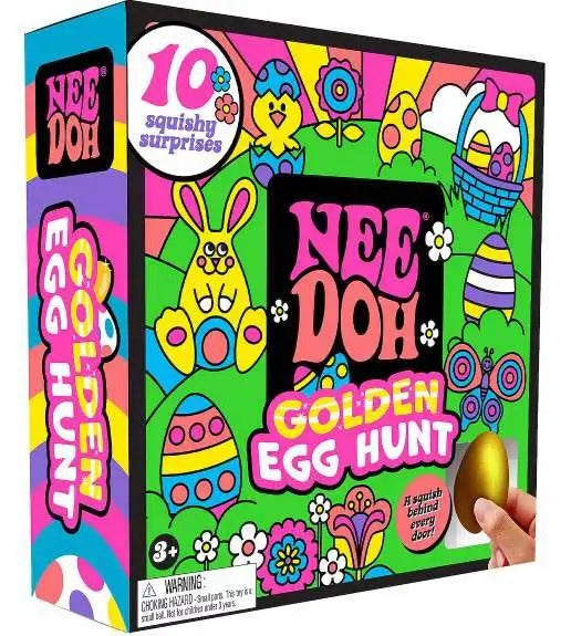 NeeDoh 2025 Easter Golden Egg Hunt Mystery 10 Pack